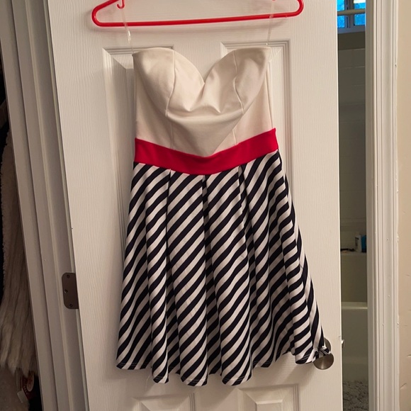 Strapless Red, white, and Blue Dress (4th of July) - Picture 1 of 4